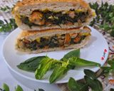 عکس مرحله 8 از دستور ساندویچ مرغ و اسفناج 😋