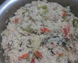 A picture of step 1 of Veg Pulao with Veg Kurma.