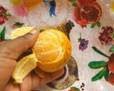 A picture of step 1 of Tangerine and Guava fiesta with crunchy chia seeds.