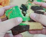 Marmer butter cake 3 telur langkah memasak 8 foto