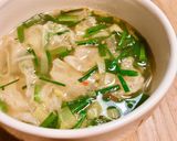 A picture of step 4 of 🌱 Napa Cabbage and Garlic Chive Soup (Vegan).