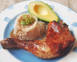 Foto del paso 9 de la receta: Muslos de Pollo al horno con espécies Barbacoa, Limón y Brandy