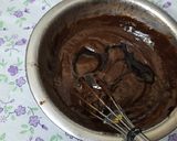 A picture of step 3 of Christmas 🍫 chocolate choco chips whip cream cake.