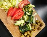 A picture of step 1 of Vegetarian burgers 🍔.