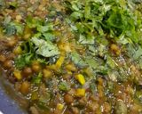 A picture of step 7 of Hariyala Moong.