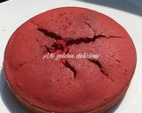 A picture of step 7 of Red velvet cake (RVC).