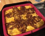 Une image de l'étape 7 de Gâteau de polenta aux cèpes, bœuf, tomate et champignons de paris.