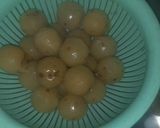 A picture of step 3 of Amla Candy or gooseberry candy.