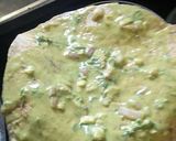 A picture of step 2 of Mint Leftover Roti Chila.