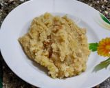 A picture of step 6 of Banana halwa.