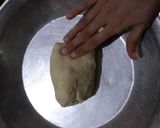 A picture of step 2 of Gol Gappe/Pani Puri.