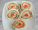 A picture of step 6 of Pinwheel sandwich Tricolour.