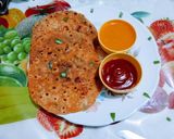 A picture of step 5 of Healthy nutritious tasty multigrain flour masala chilla.