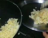 A picture of step 5 of Coconut burfi using milk powder.