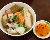 A picture of step 3 of Bún mắm.