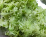 A picture of step 1 of Cucumber Farali Raita.