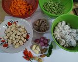 Foto langkah ke 1 dari resep Lontong Sayur.