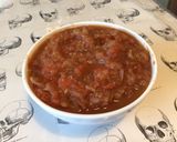 Une image de l'étape 12 de Sauce tomate à l'ail, oignon, herbes aromatiques et vin rouge.