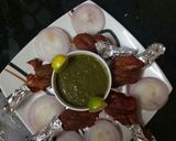 A picture of step 3 of Chicken Lollipop.