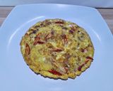 Foto langkah ke 3 dari resep Telur Dadar Abon Pedas.