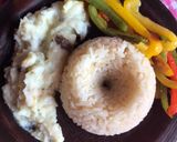 Foto del paso 7 de la receta: Salsa de coliflor con arroz y pimentones salteados