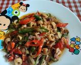 Foto langkah ke 6 dari resep Resep Cumi Cabe Ijo.
