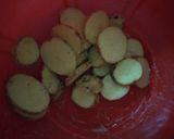 A picture of step 2 of Simple baked potatoes#teamcontest#delightfulbaking.