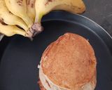 A picture of step 6 of Banana pancakes.