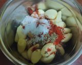 A picture of step 1 of Cheese chutney Pav.