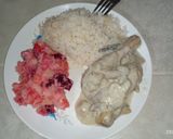 Foto del paso 6 de la receta: Pollo en salsa de champiñones