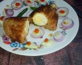A picture of step 13 of Egg stuff potato soyabean Nargisi.