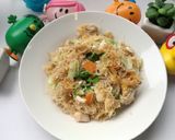 รูปขั้นตอนการทำที่ 5 ของ เส้นหมี่ผัดไข่ อกไก่