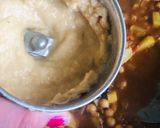 A picture of step 5 of Aloo chana masala.