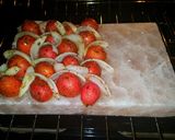 A picture of step 4 of Mike's Black Pepper Bison & Garlic Russets On Sea Salt Bricks.