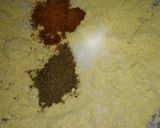 A picture of step 1 of Satvik Besan ka chilla.