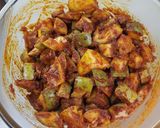 A picture of step 9 of Mango pickle.