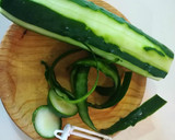 Foto del paso 1 de la receta: Barcas de pepino