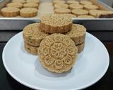Foto langkah ke 9 dari resep Anabolic Oat Crusted Pandan Mooncake |High Protein, Low Calorie, Sugar & Gluten Free.