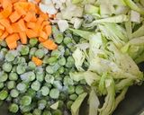 A picture of step 1 of Healthy veggie butter pav bhaji.