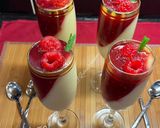 A picture of step 4 of VANILLA PUDDING WITH RASPBERRY SAUCE:.