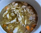 A picture of step 8 of Instant Pot Chicken Macaroni Sopas.