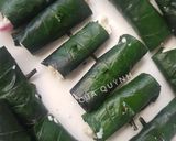 Hình bước làm 3 của món Đậu khuôn cuộn lá lốt