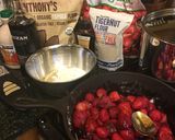 A picture of step 2 of Gluten Free Primal Berry Cobbler in Cast Iron.