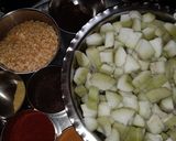 A picture of step 1 of Bottel gourd sabji.
