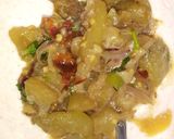 A picture of step 4 of Lauki ka raita.