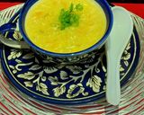 A picture of step 6 of Egg Drop Sweet Corn Soup.