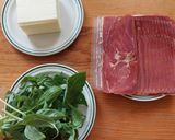 Foto del paso 1 de la receta: Serpentinas de jamón y queso