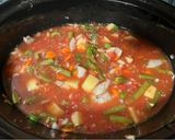 A picture of step 3 of Slow cooker Hamburger Soup.