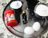 A picture of step 1 of Corona theme cake.
