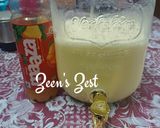 A picture of step 1 of Maaza Lassi/Lassi with Soft Drink Maaza.